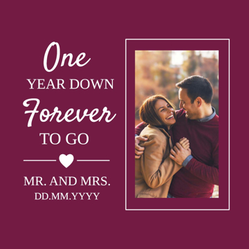 Picture of Happy Anniversary - 8x8