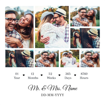 Picture of One Year together - 8x8