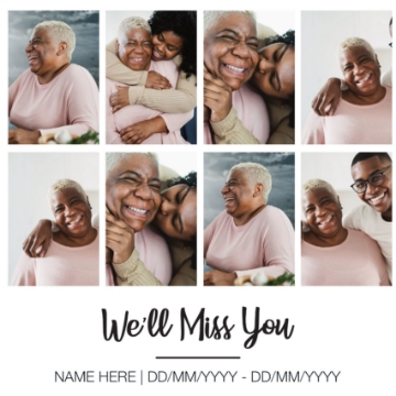 Picture of We'll miss you - 12x12