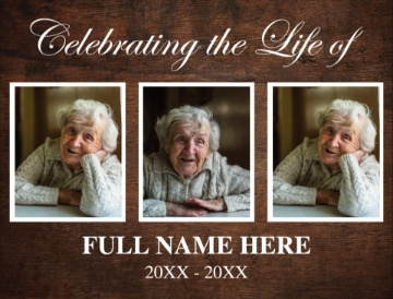 Picture of Celebrating the life of - 24x36