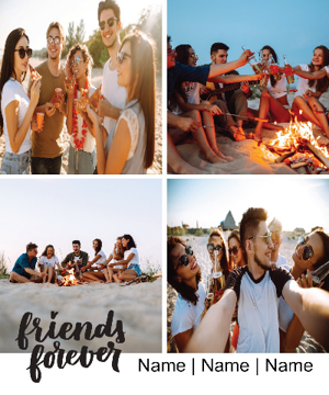 Picture of Friends-01 60x50 Fleece
