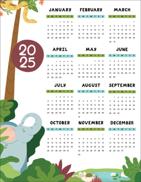 Picture of Vertical Magnet Calendar 14