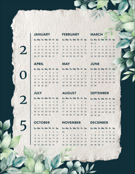 Picture of Vertical Magnet Calendar 17