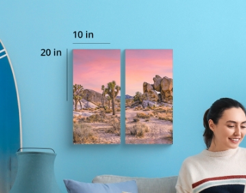 Picture of (2) 20" x 10" Split Canvas
